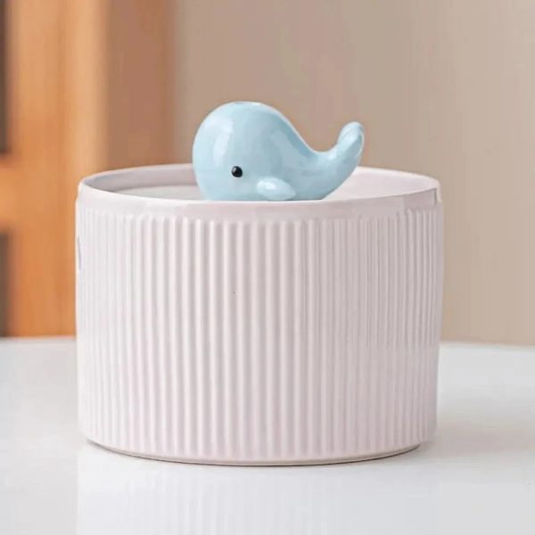 fontaine à eau chat rose