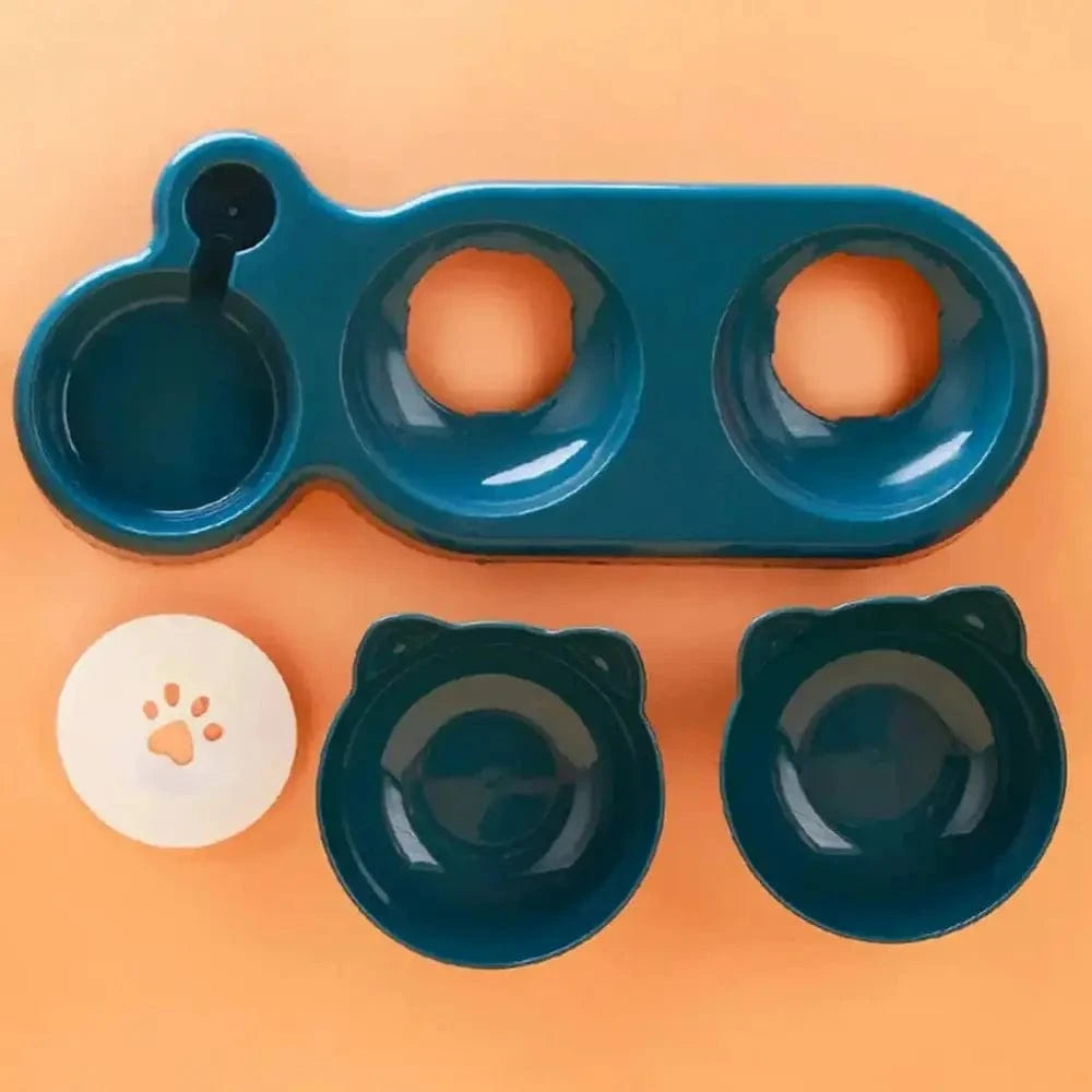 Bol Surélevé Pour Chat En Céramique - Design Incliné Anti-vomissement, Facile à Nettoyer, Bon Pour La Digestion