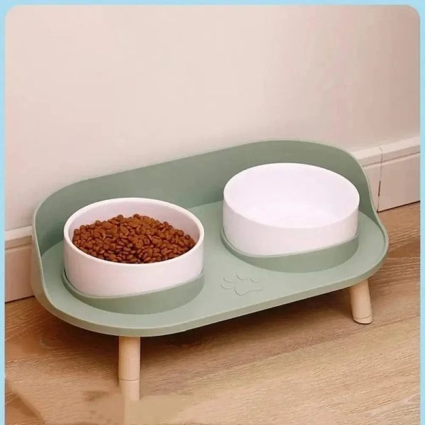 Bol double nourriture chat