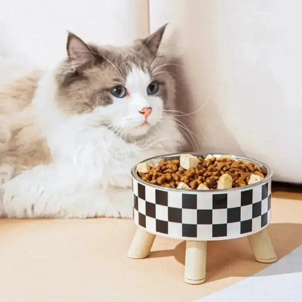 gamelle chat en hauteur